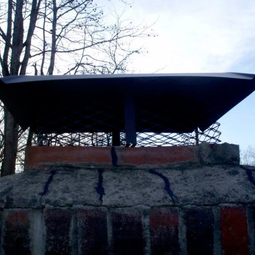 Chimney cover constructed to prevent rain from get