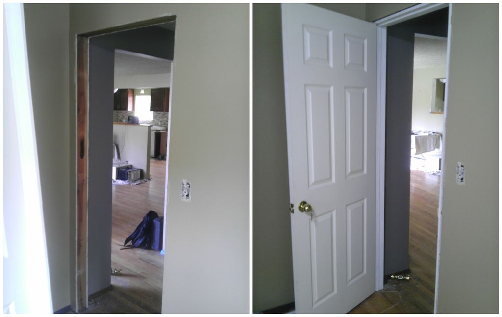 Interior door installation
