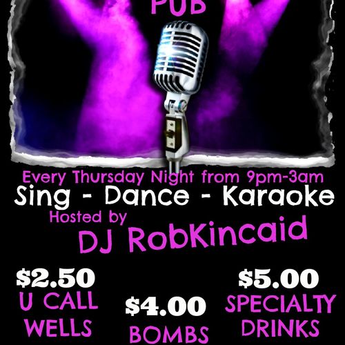 Like Karaoke? Then sing your hearts out every Thur
