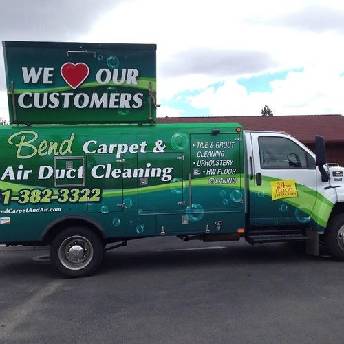 Our powerful Air Duct Cleaning trucks are the secr