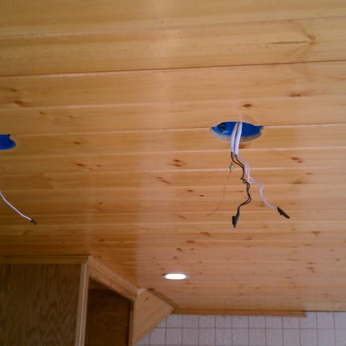 Difficult wood Ceiling install