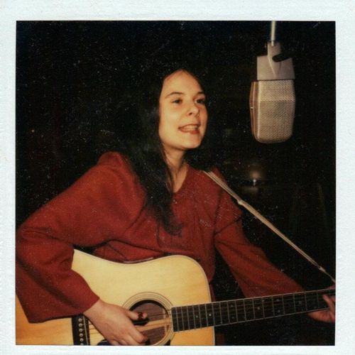 Lisa in 1981 recording first album