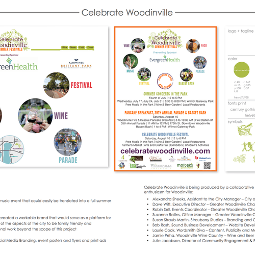 Celebrate Woodinville- Branding and event marketin