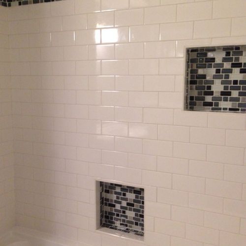 custom bathroom tile project