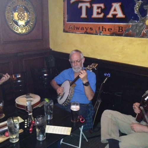 Playing Several Instruments at a Brandon's Celtic 