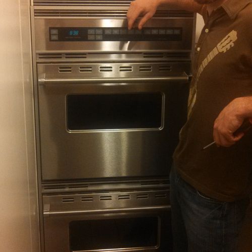 Installed new Viking double oven.