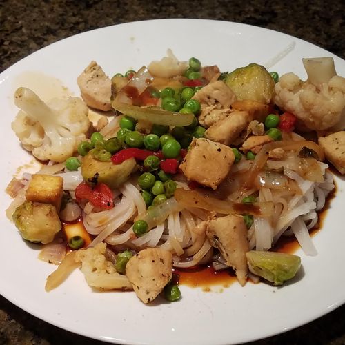 Chicken and Tofo stir fry 
