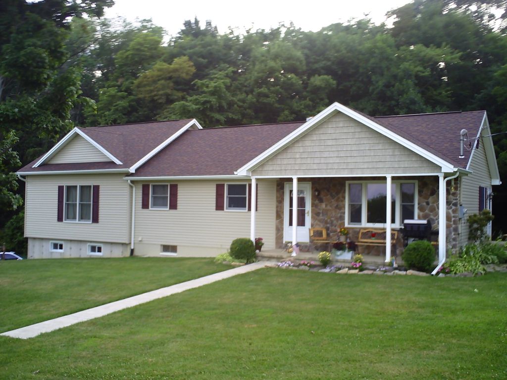 New Addition, Roof System, Siding, Stone, and Porc