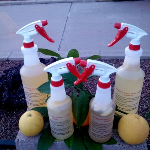 We make our own natural cleaning products for: Win