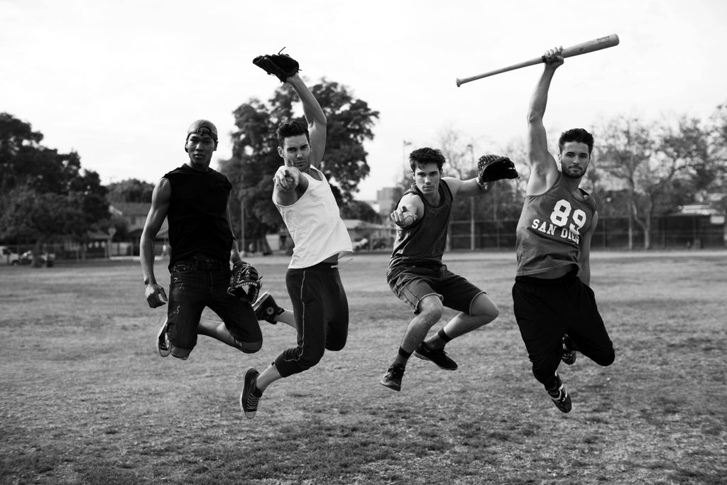 Athletic gear for men. Fashion noted photographer 