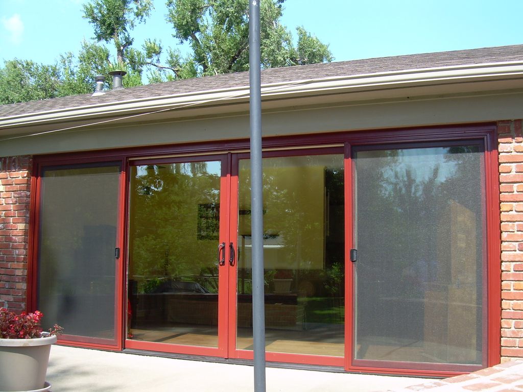 Quad Sliding Patio Door After Replacement