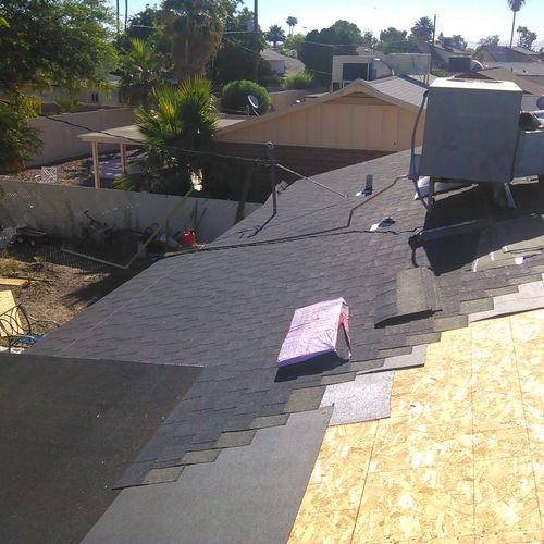 Roof tear-offs, re-sheathing, roof installations (