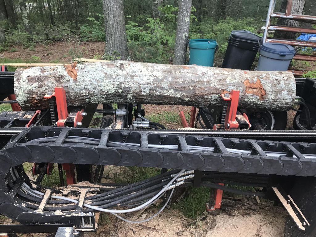 Oak log that needed to be made into a mantle...