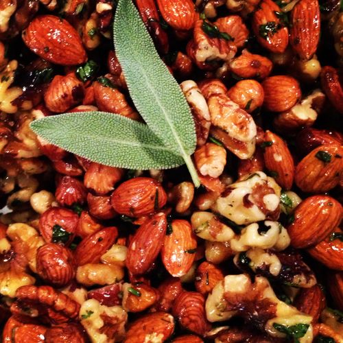 savory herb roasted nuts