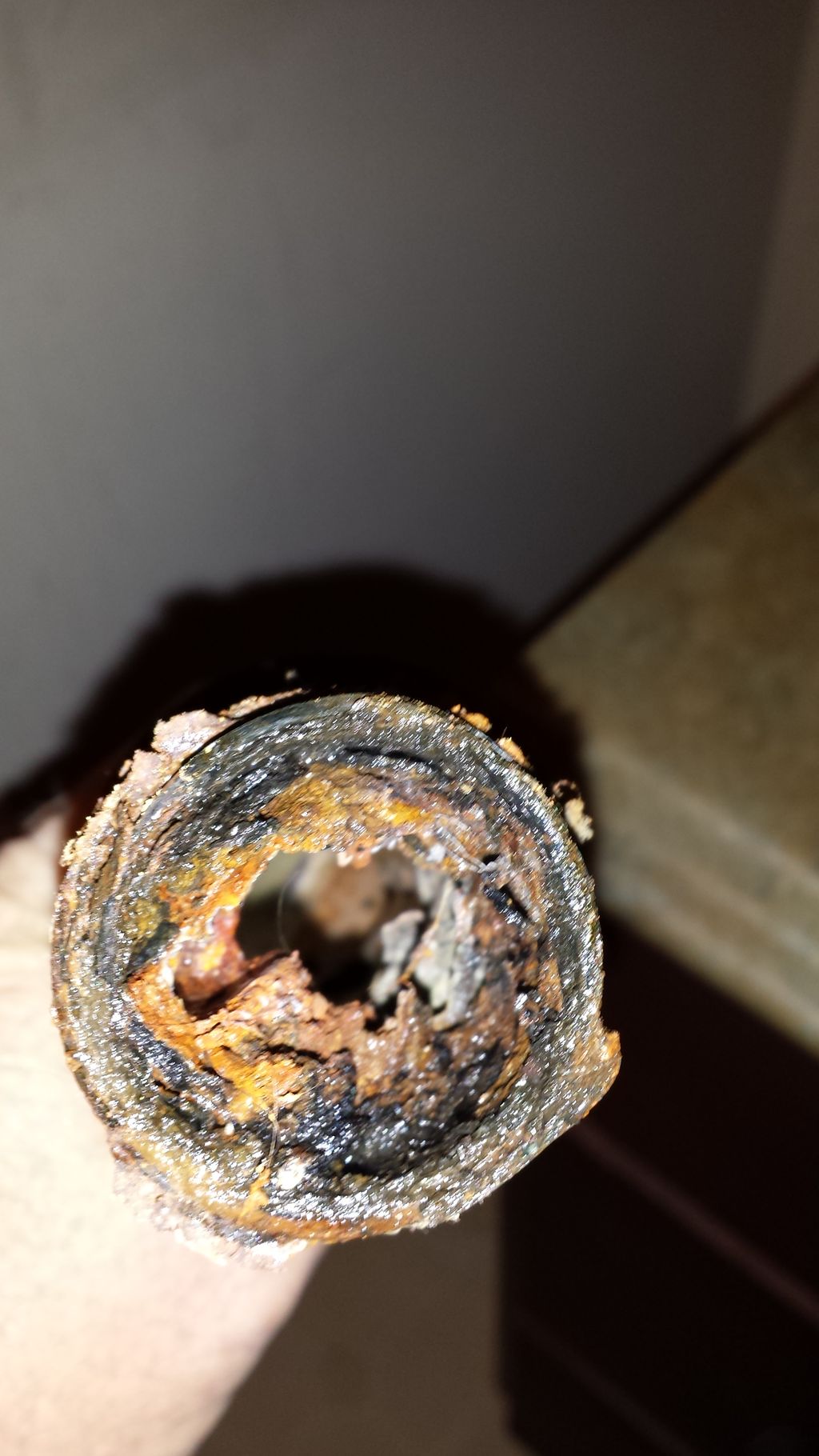 Drain Pipe Barely Draining, Cut Out And Replaced.