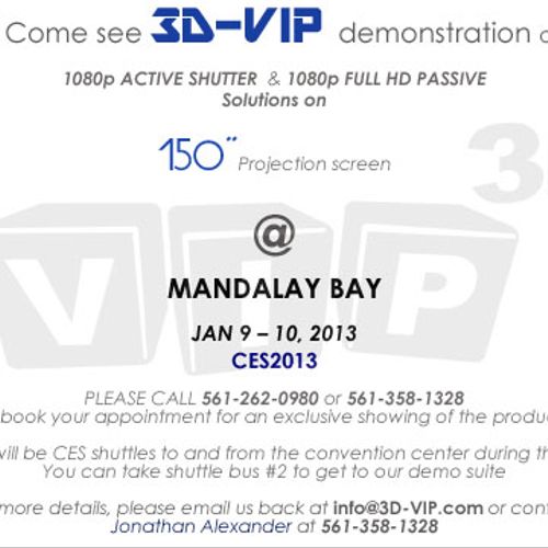 Promoting 3D-VIP at the largest electronics show i