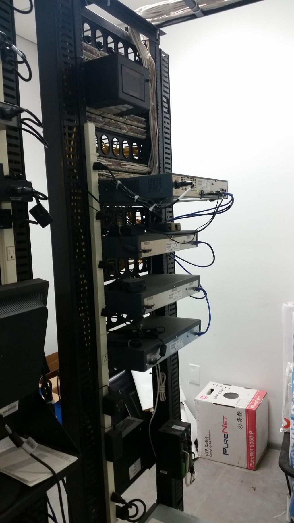 Rear view of above rack