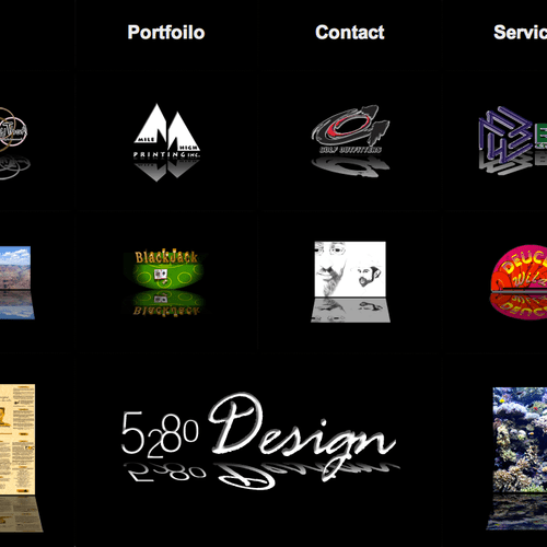 Examples of layout and logo design