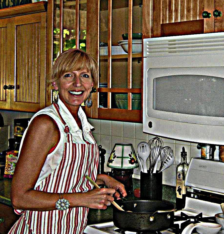 Me...happy to be cooking!  :)