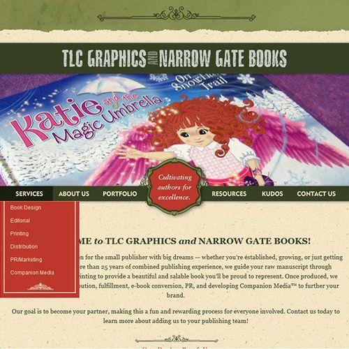 TLC Graphics website design.