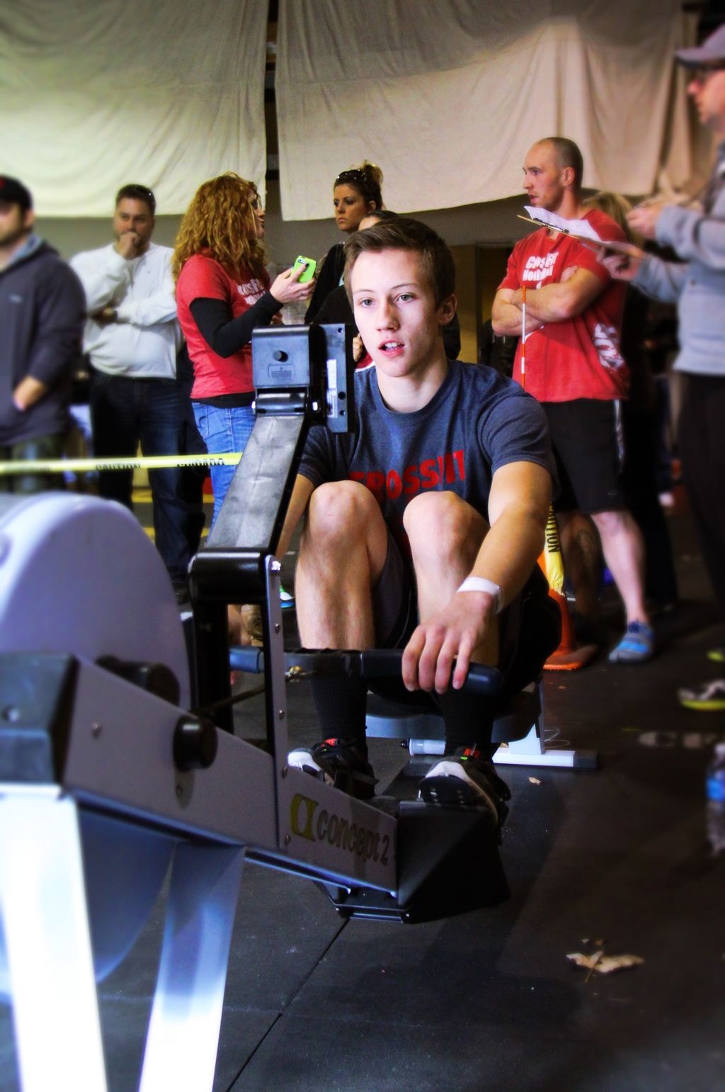 A 15 year old at his first athletic competition - 