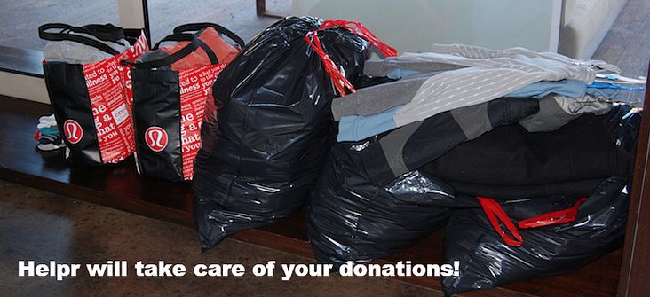 After we clean out your closet, we will donate you