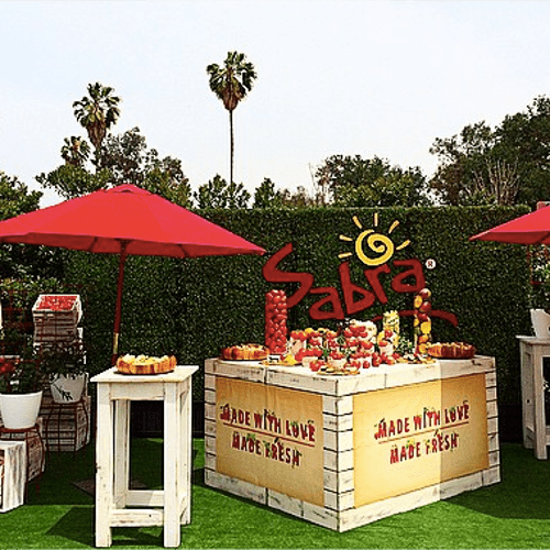 Sabra activation at a celebrity golf tournament in