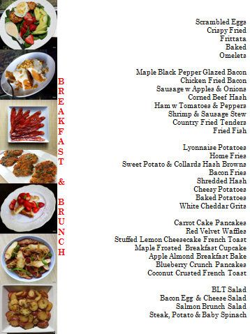 Breakfast/Brunch Menu