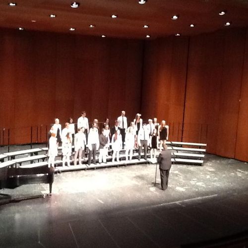 Conducting my high school choir from student teach