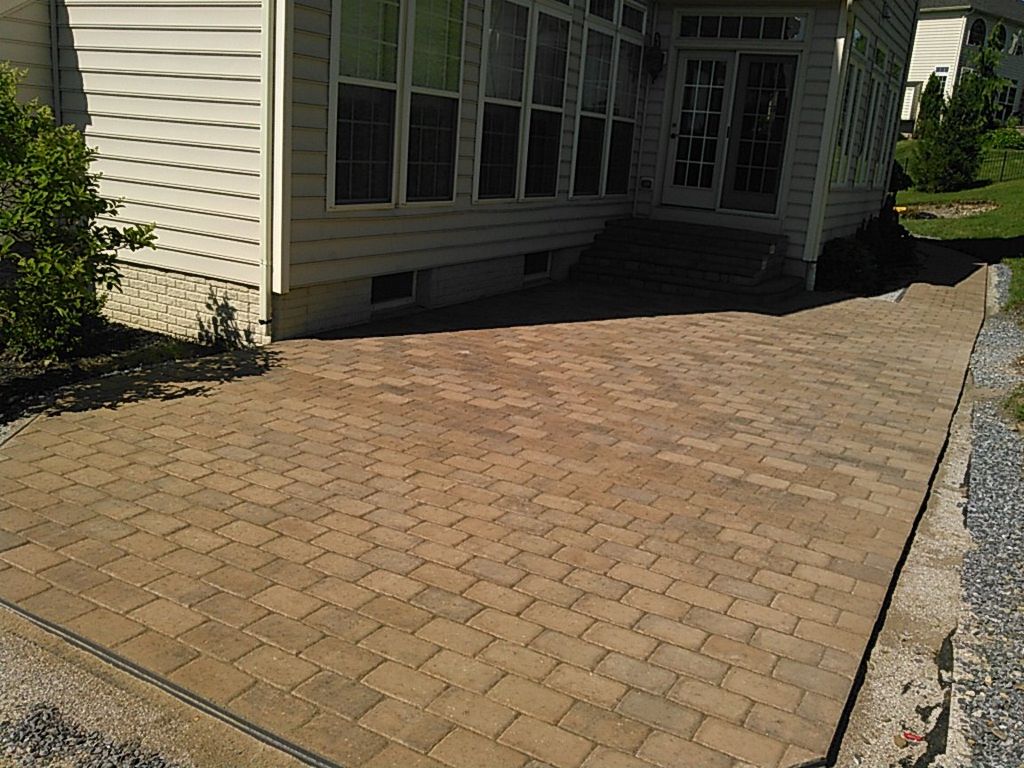 step  four patio installed