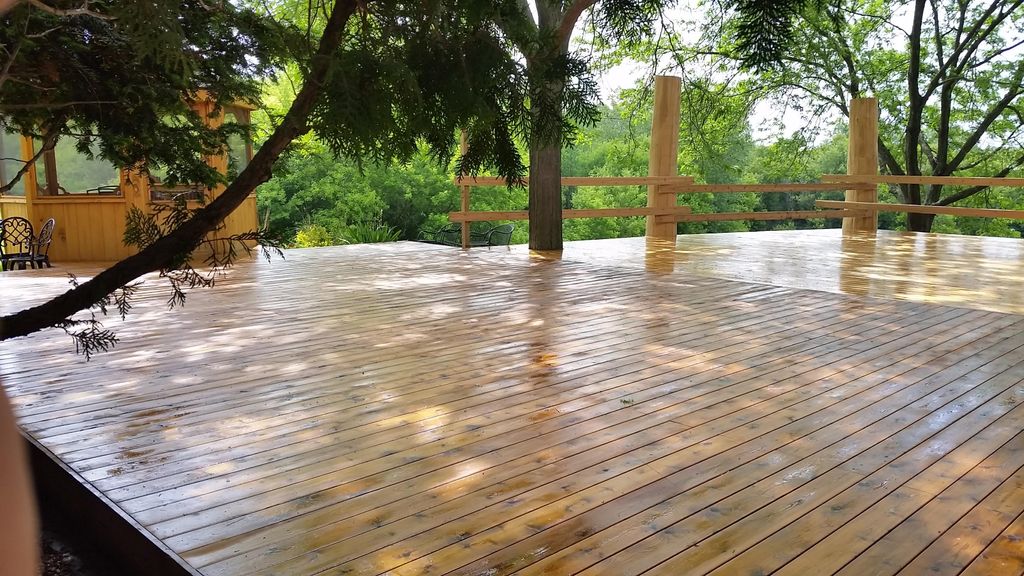 Freshly Pressure washed and sealed with a High qua