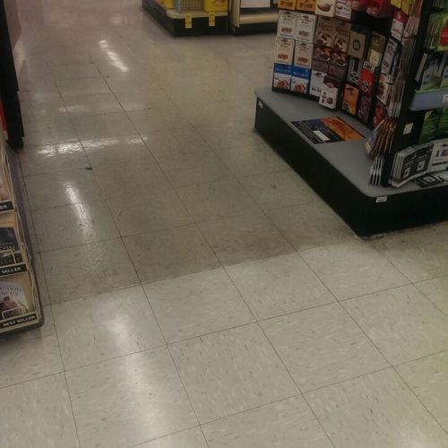 Walgreens floor before and after