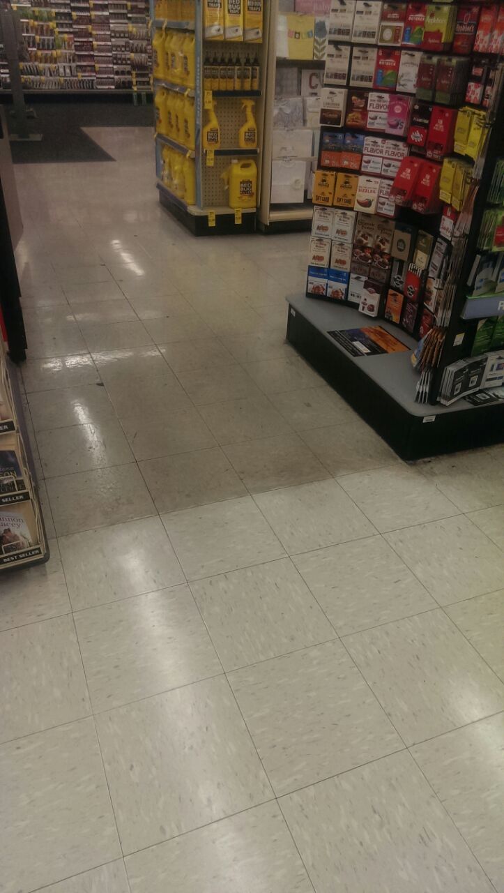 Walgreens floor before and after