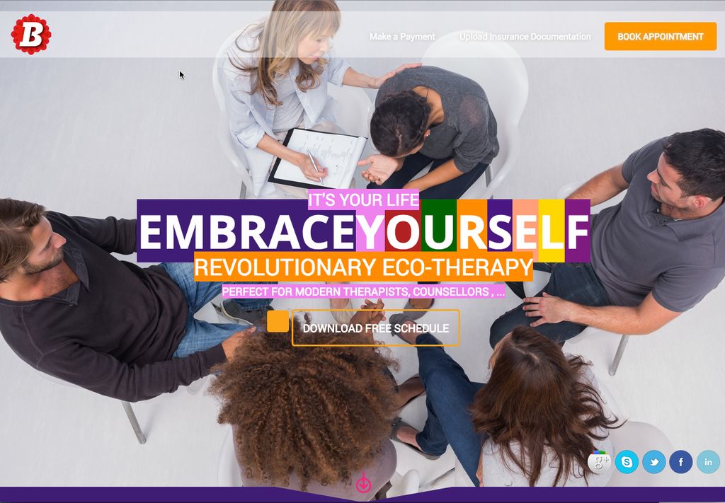 Therapist or counsellor website template for the L