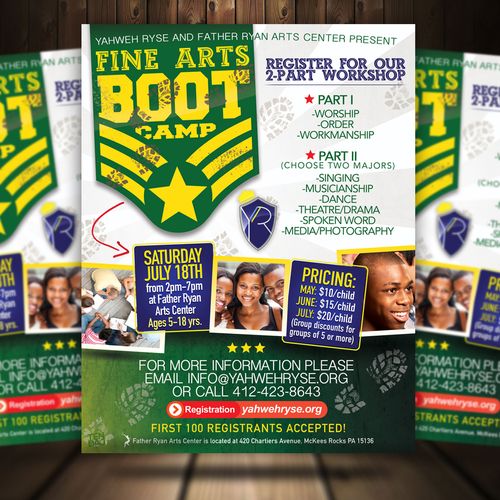 Flyer and logo designed for local non-profit.