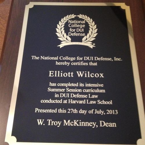 Elliott Wilcox attended the National College of DU