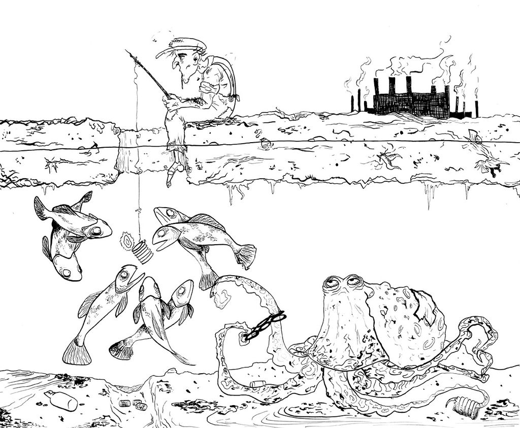 Practice drawing for a client. The theme of the pi