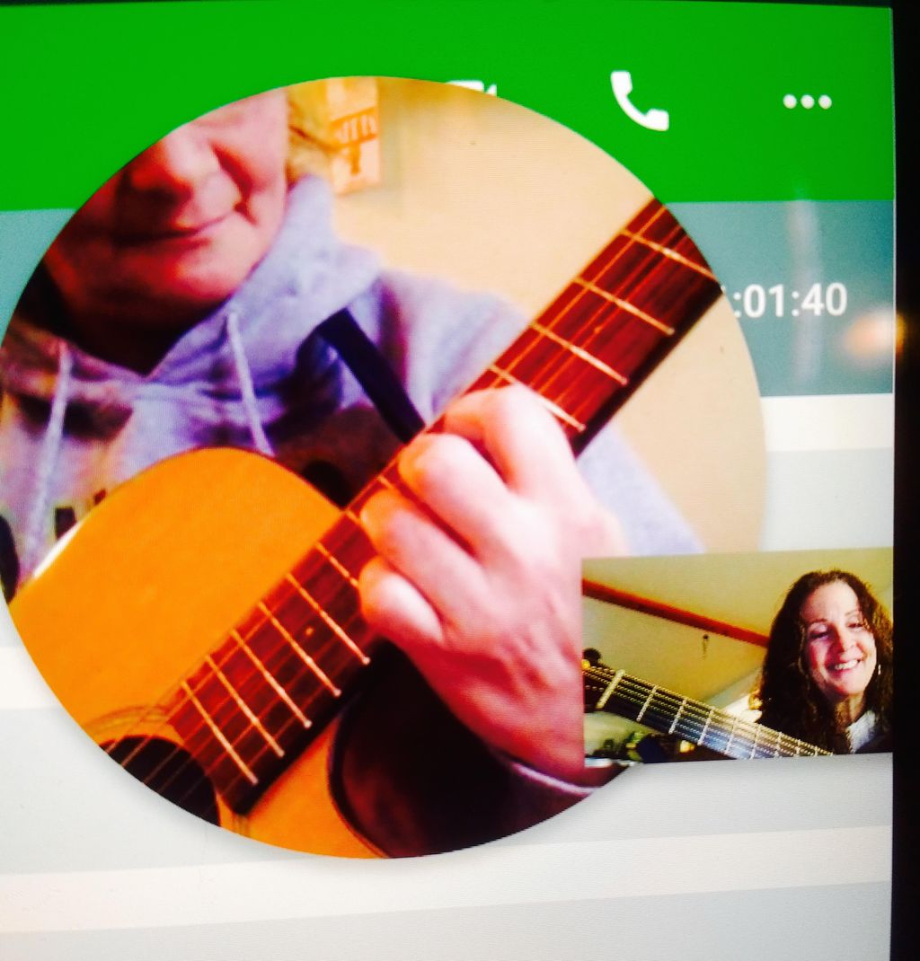 A Google Hangout lesson with my student Rhonda fro
