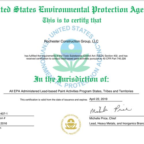 US EPA Lead LBP-S-17110-1