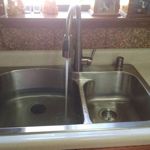 Sink and faucet after!