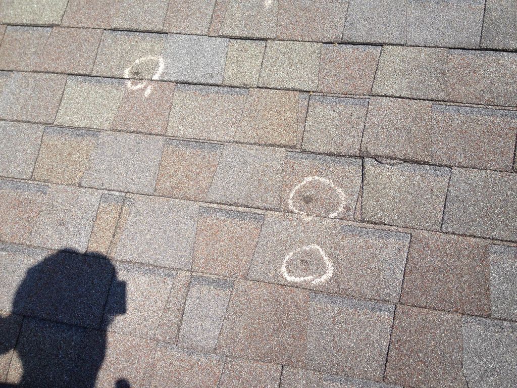 HAIL Damage that led to State Farm Insurance repla