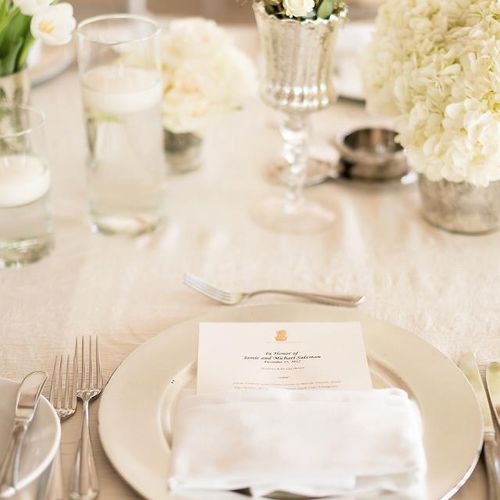 Plated Formal Wedding Place Setting