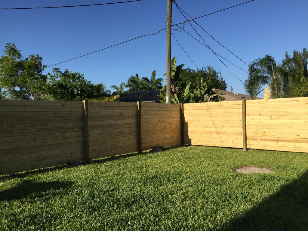 California Style Wood Fence