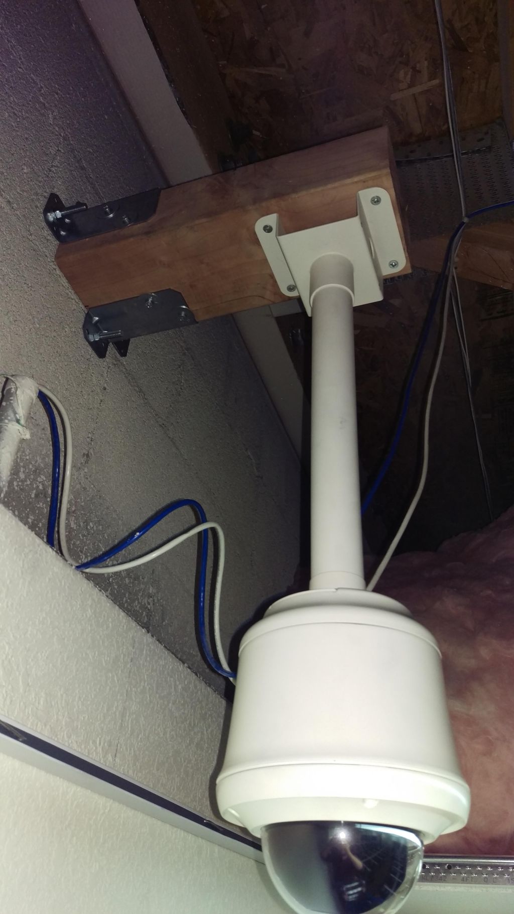 The mount for the in ceiling camera that we had to