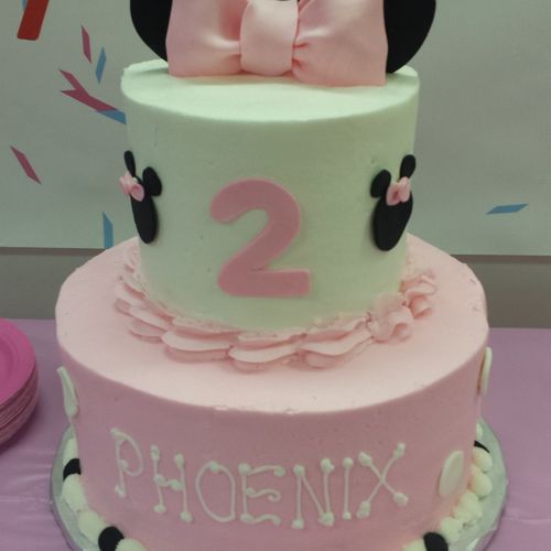 Minnie Mouse Personalized Cake