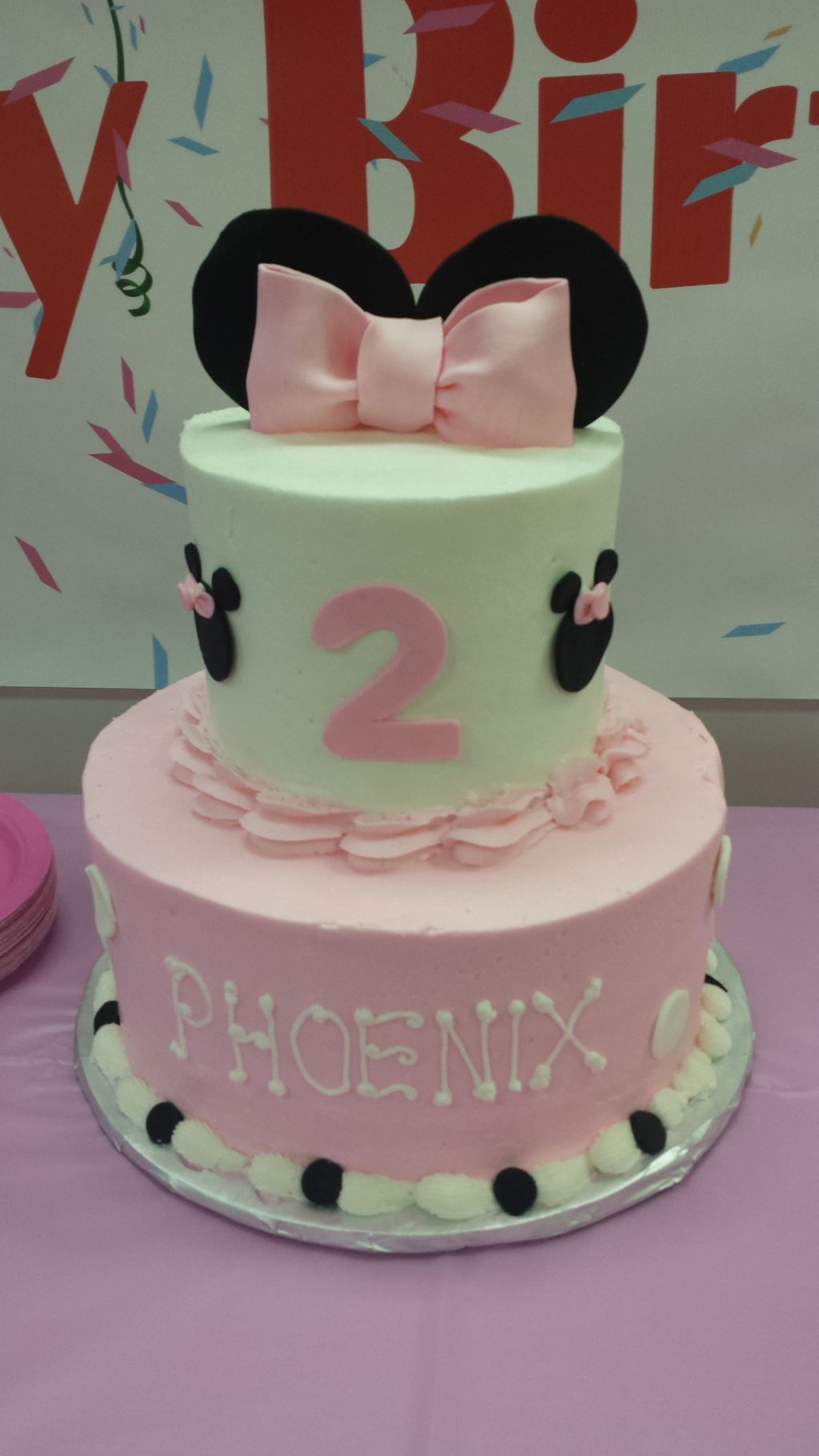 Minnie Mouse Personalized Cake