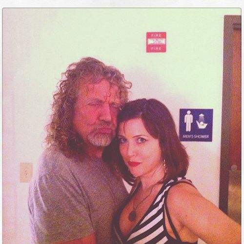 Backstage with Robert Plant of Led Zeppelin