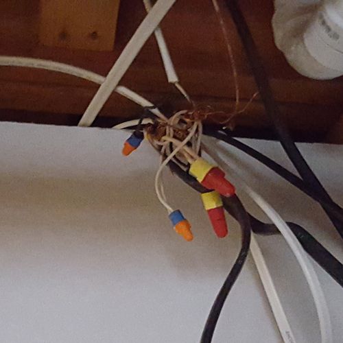 Found bad wiring methods 