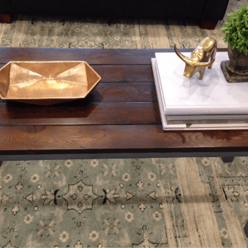 reclaimed cedar coffee table