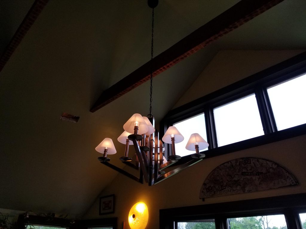 New wire installation for chandelier 